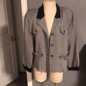 Vintage Houndstooth Blazer
